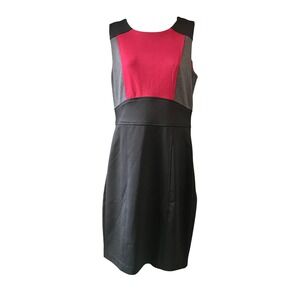 Smart Set Color Block Sleeveless Sheath Dress Career Work Office